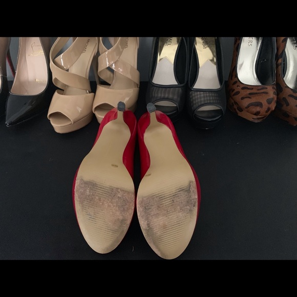 Sexy Red Peep Tor Pumps - Picture 3 of 6